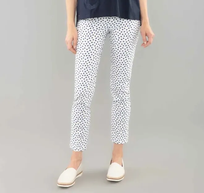 109601 Cabrena Dot Ankle Stretch Pant