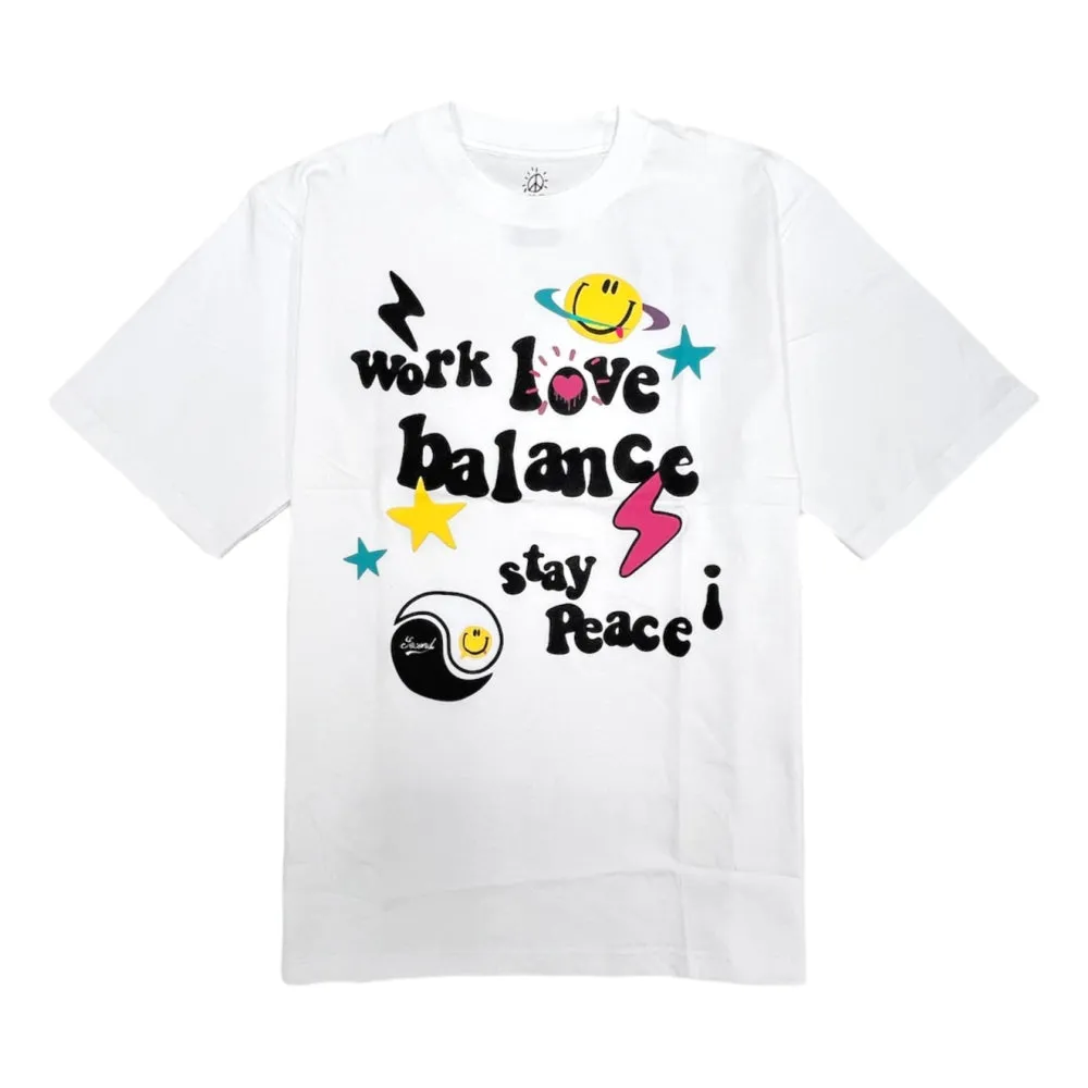 2ND CLOSET WORK LOVE BALANCE TEE-WHITE