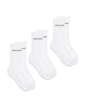 3 Pack Full Length Everyday Sock in White