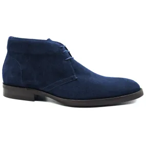 46-592-NVY MARCO Suede Calfskin Chukka Boot, Navy