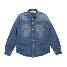 Abcd. Denim Work Shirt (Medium Dirty Blue)