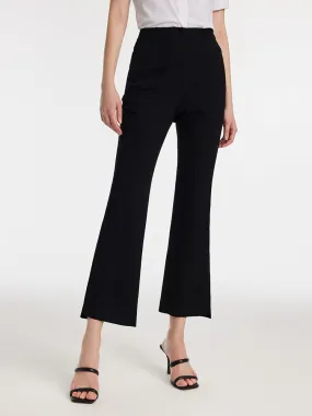 Acetate Micro-Flared Ankle Length Women Pants