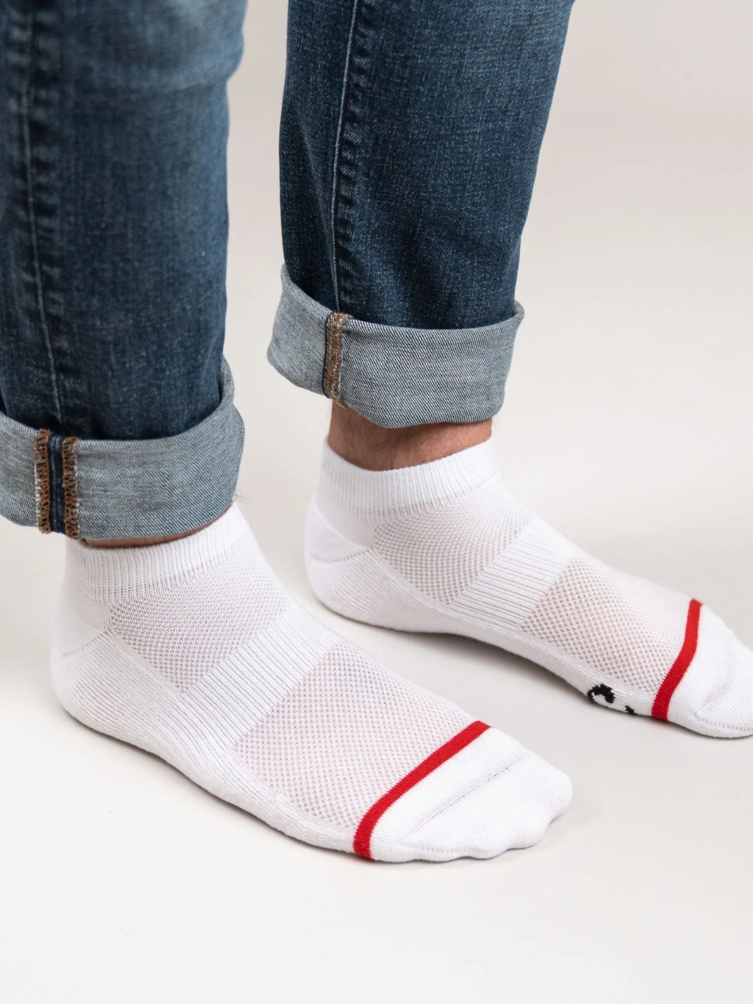 All White 3-Pack Ankle Socks