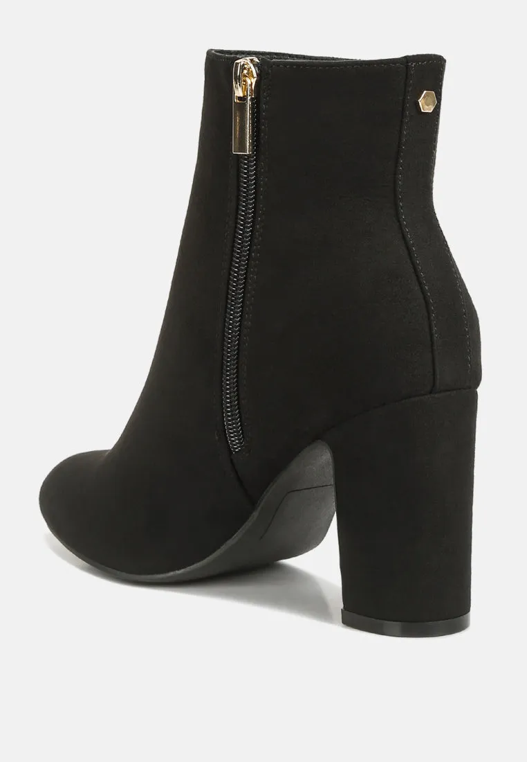 Alysia Block Heel Ankle Boots