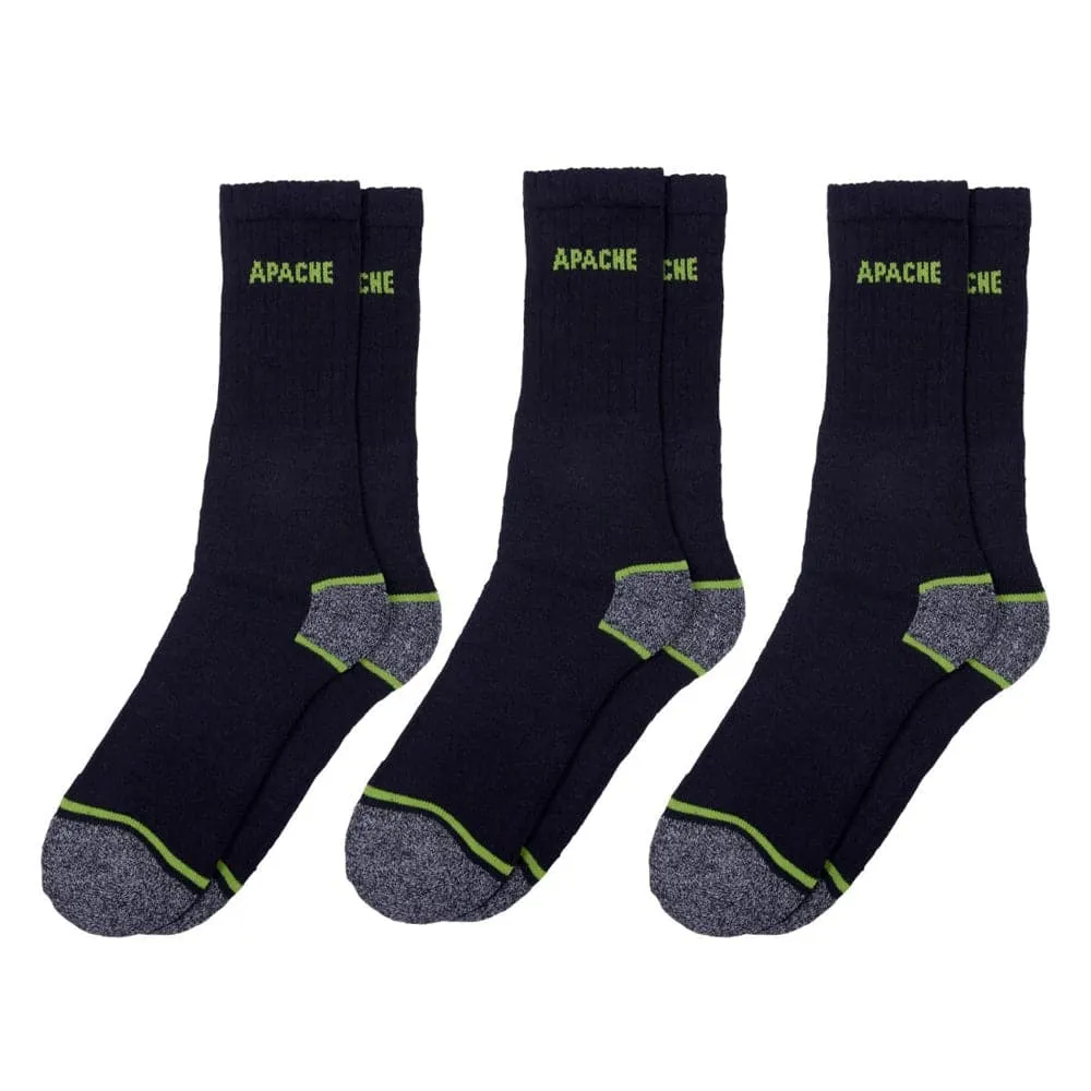 Apache Burlington Hydrovent 3 Pack Work Sock