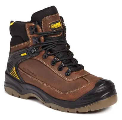 Apache S3 Waterproof Steel Toe All-Terrain Safety Boot (Sizes 5-13) - Ranger Brown