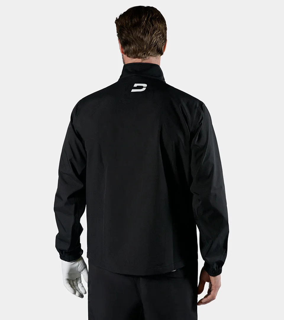 AQUA SHIELD 1/4 ZIP RAIN JACKET - BLACK