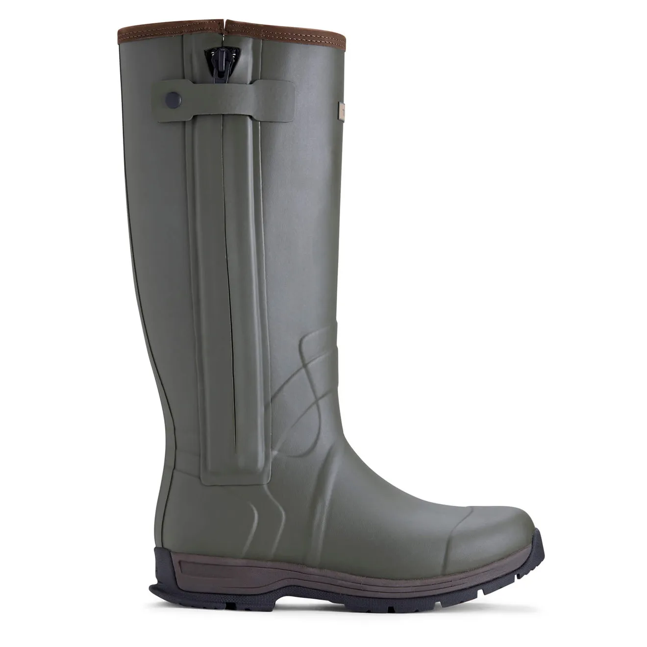 Ariat Burford Insulated Zip Rubber Boot Olive Night