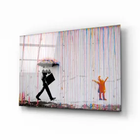 Banksy Rainbow Rain