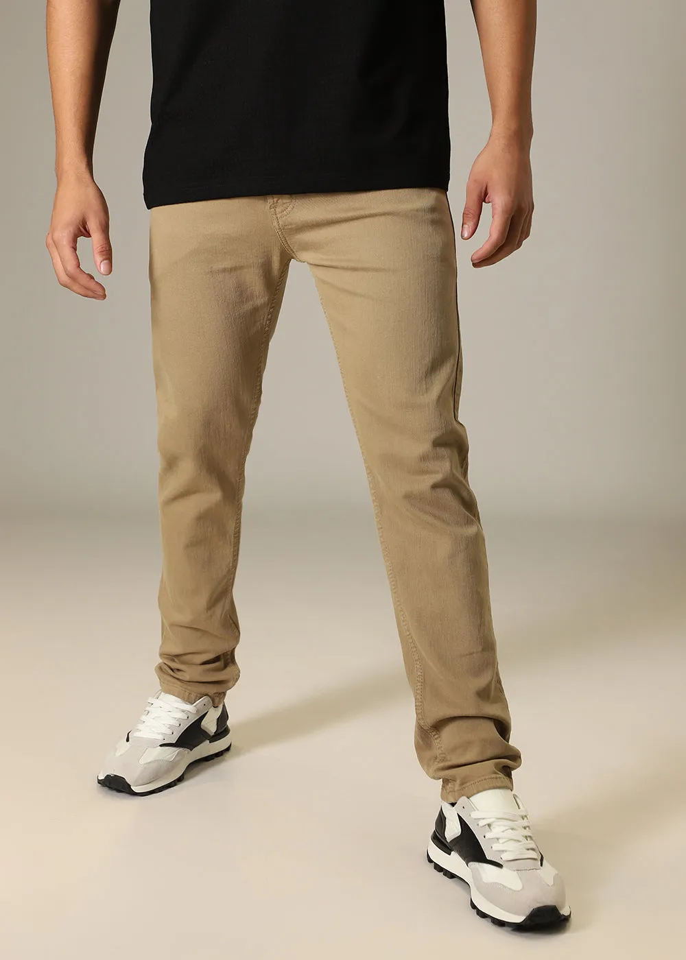 Barley Tan Ankle Slim Fit Jeans