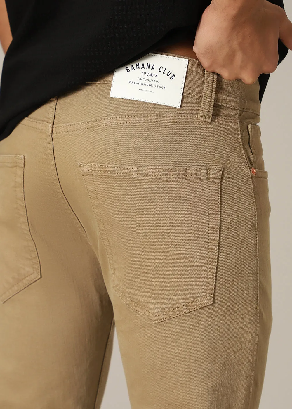 Barley Tan Ankle Slim Fit Jeans