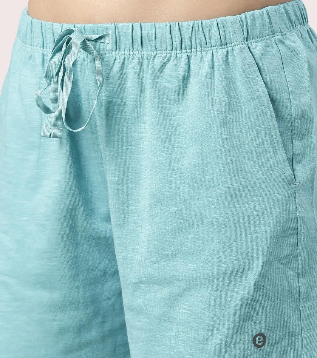 Basic Shorts | Mid-Thigh Length Jersey Shorts With Pockets