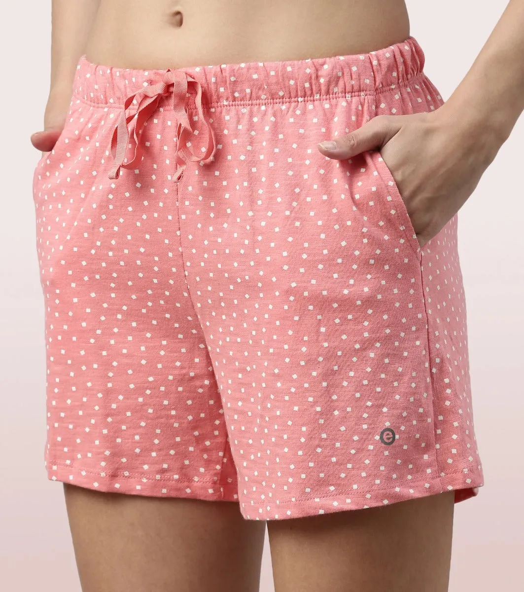 Basic Shorts | Mid-Thigh Length Jersey Shorts With Pockets