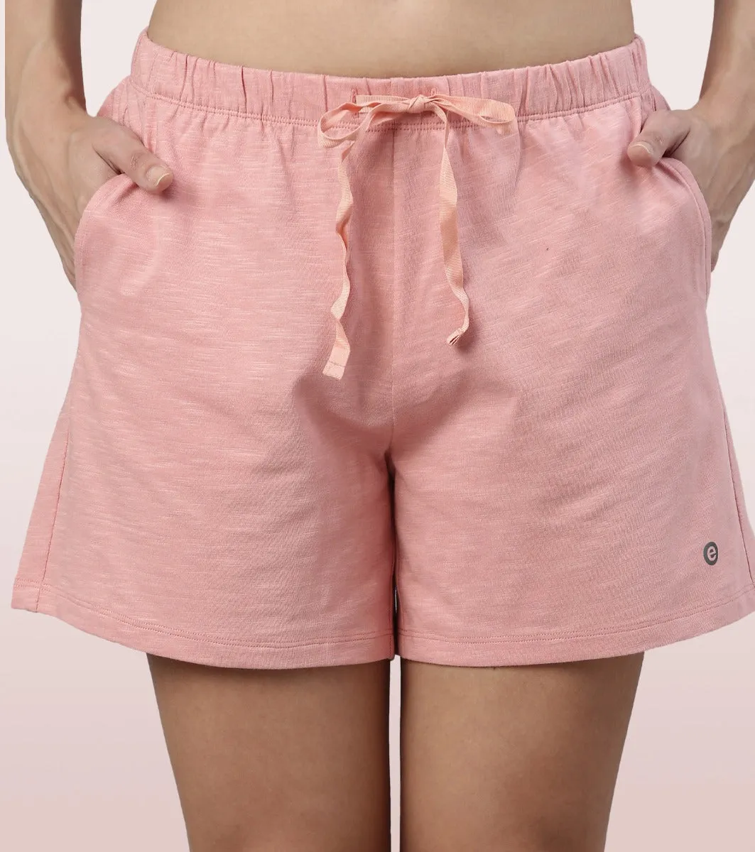 Basic Shorts | Mid-Thigh Length Jersey Shorts With Pockets