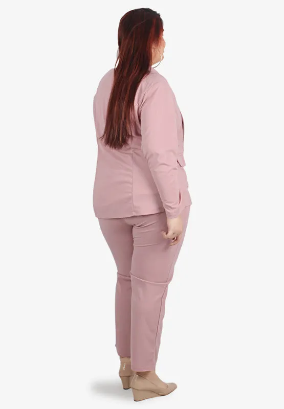 Blair Stretch Work Blazer - Soft Pink