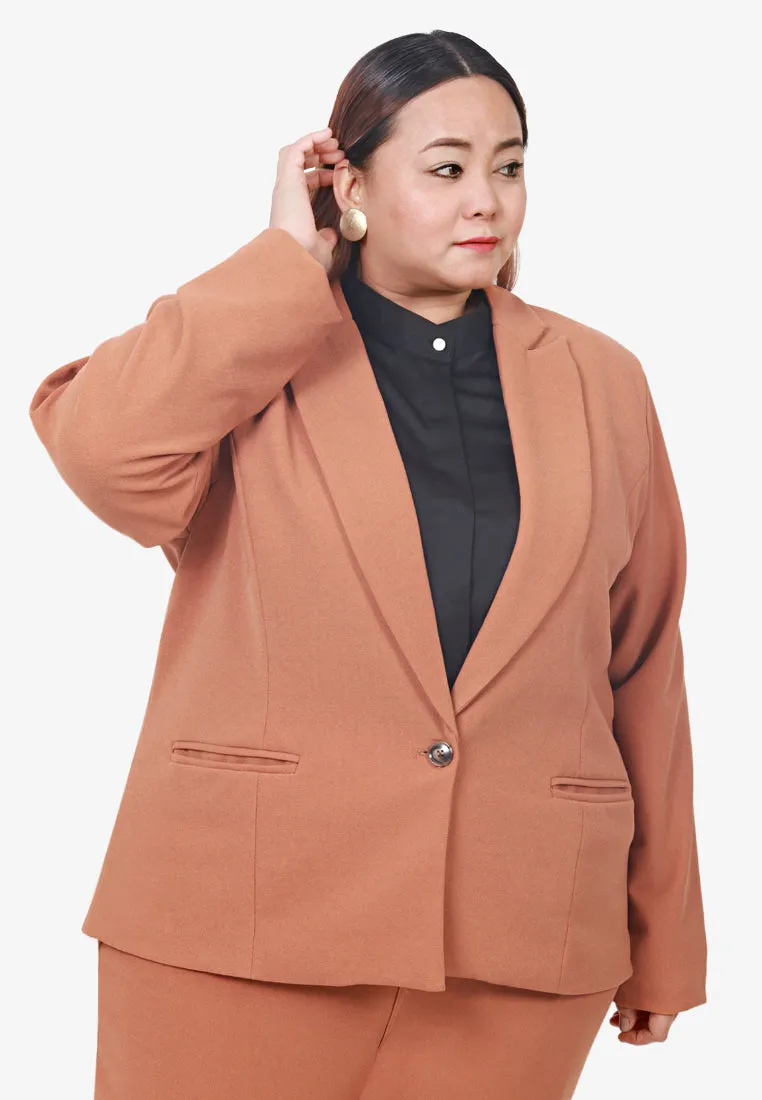 Blume Premium Iron-less Work Blazer - Brown