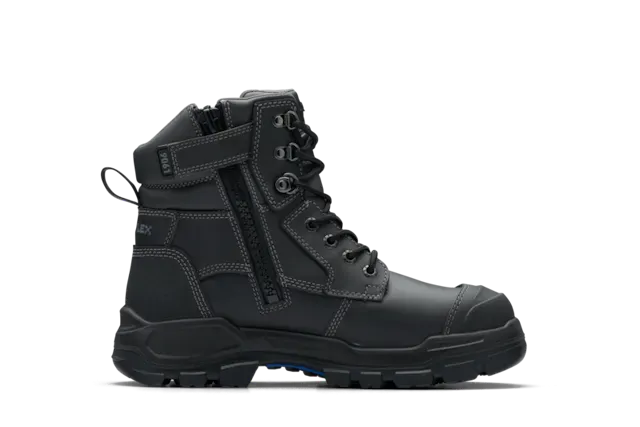 Blundstone Unisex Rotoflex Zip Safety Boot Black 9061