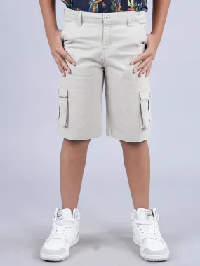 Boys Cotton Twill  Knee Length Cargo Short