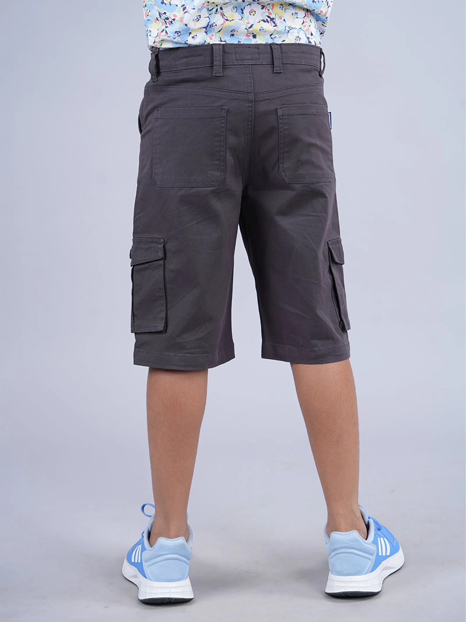 Boys Cotton Twill  Knee Length Cargo Short