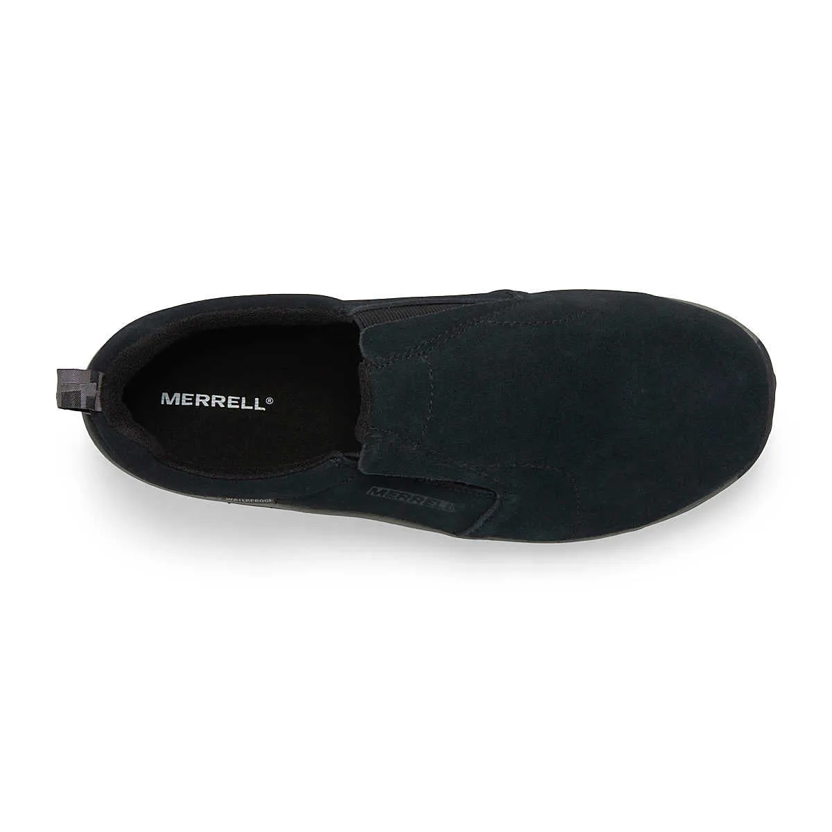 Boy's Merrell | Jungle Moc Frosty Waterproof Boot Shoe | Black