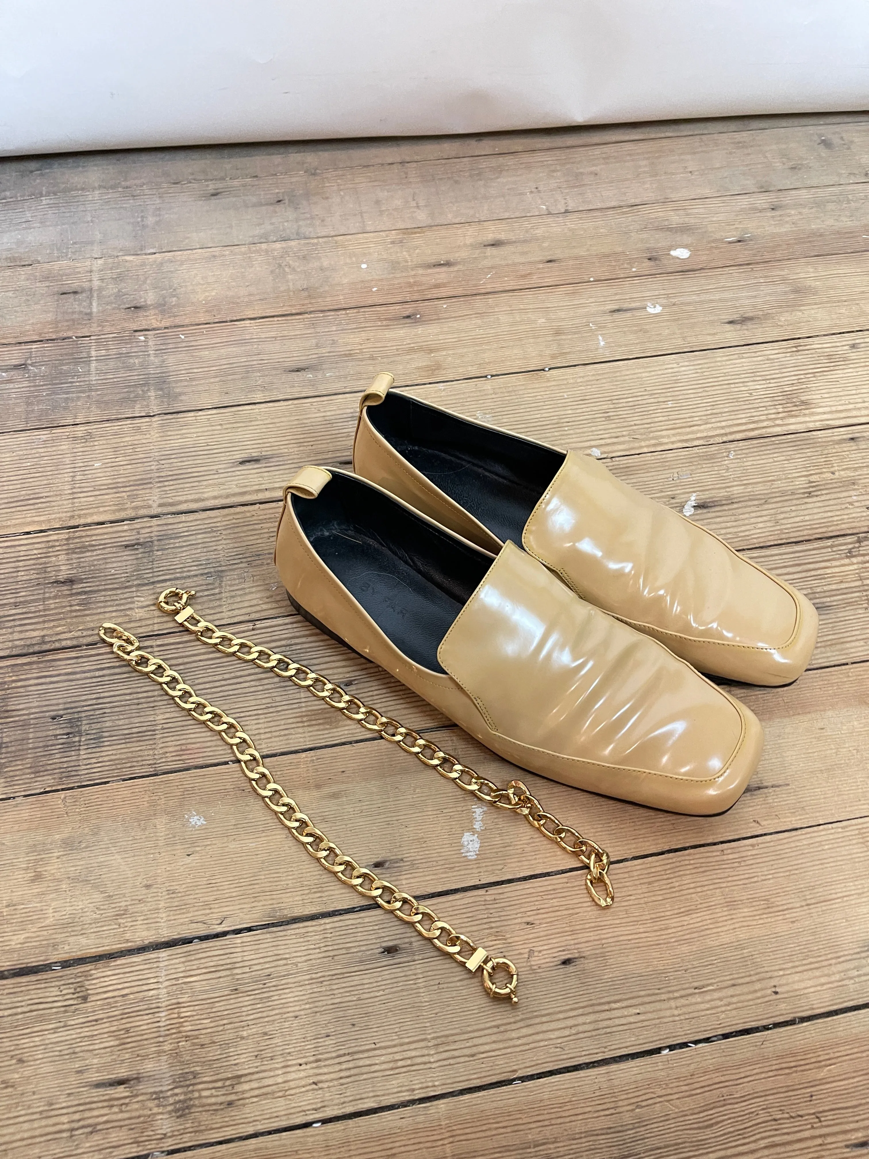 By Far Ankle Chain Loafers (41)