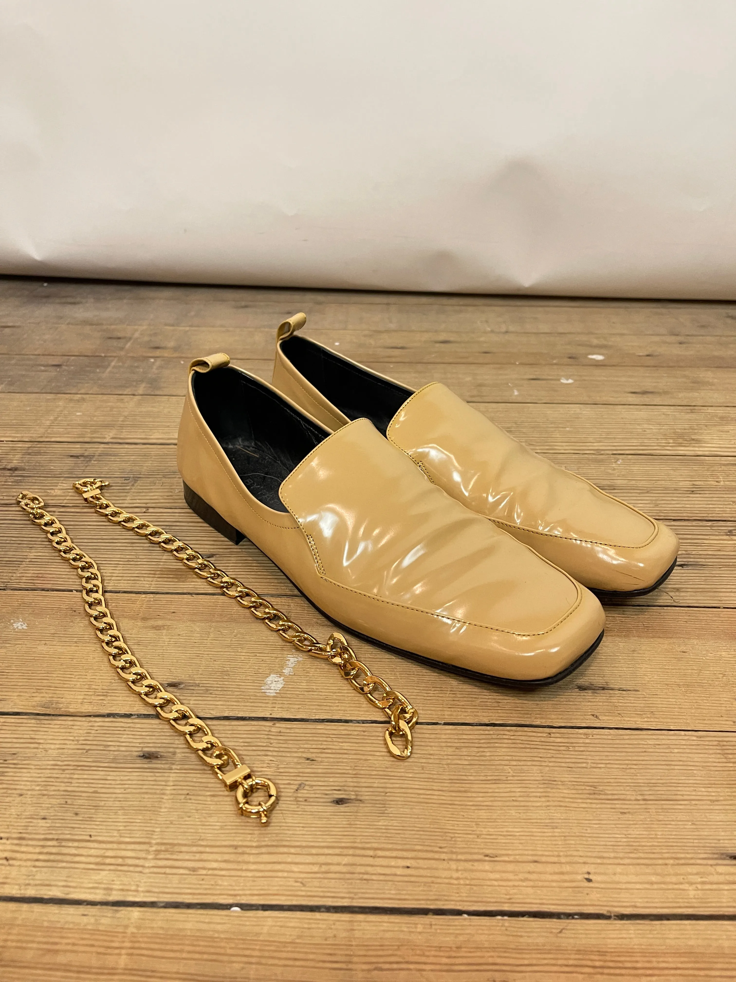 By Far Ankle Chain Loafers (41)