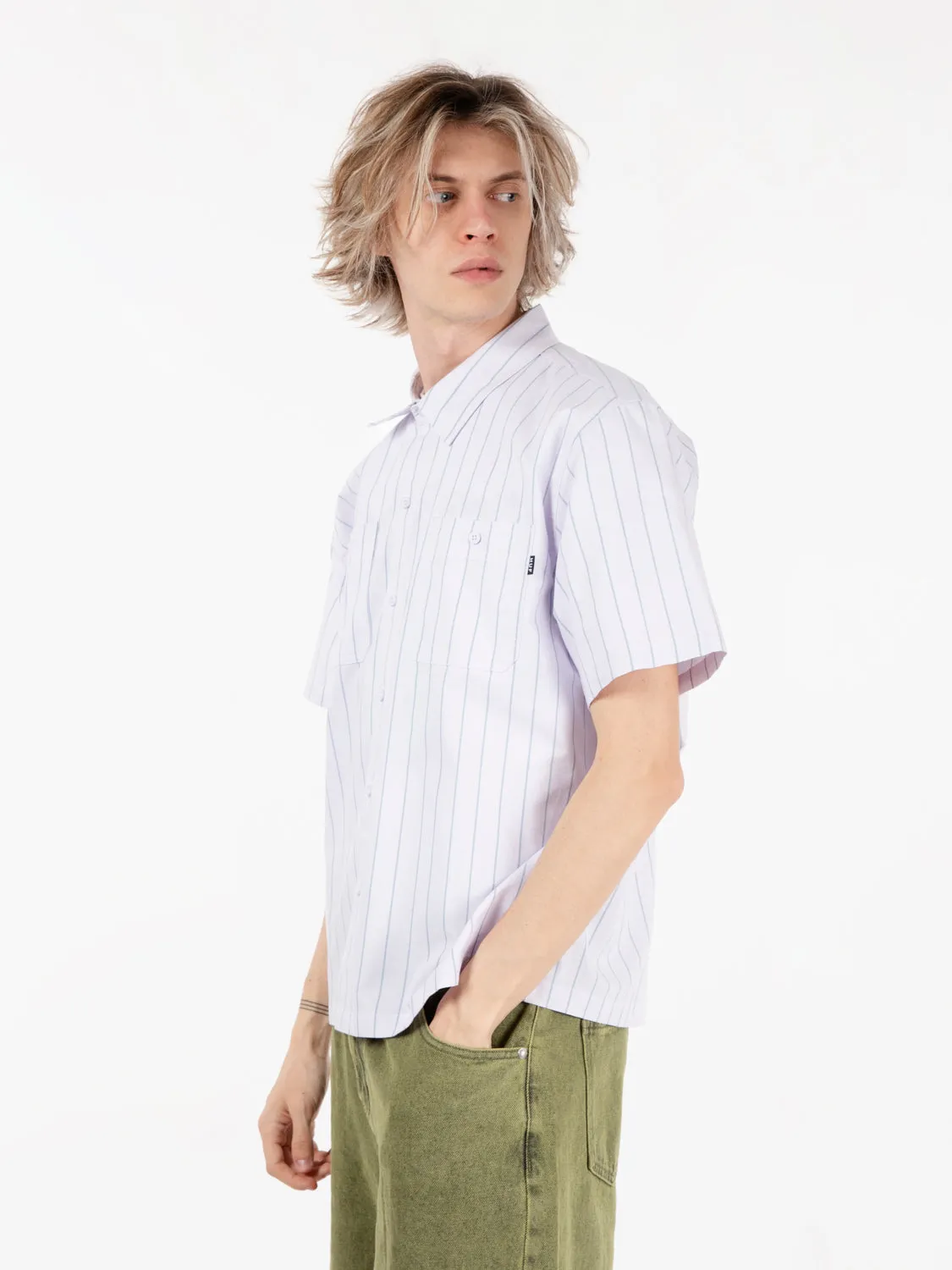 Camicia Parker s/s work lavander