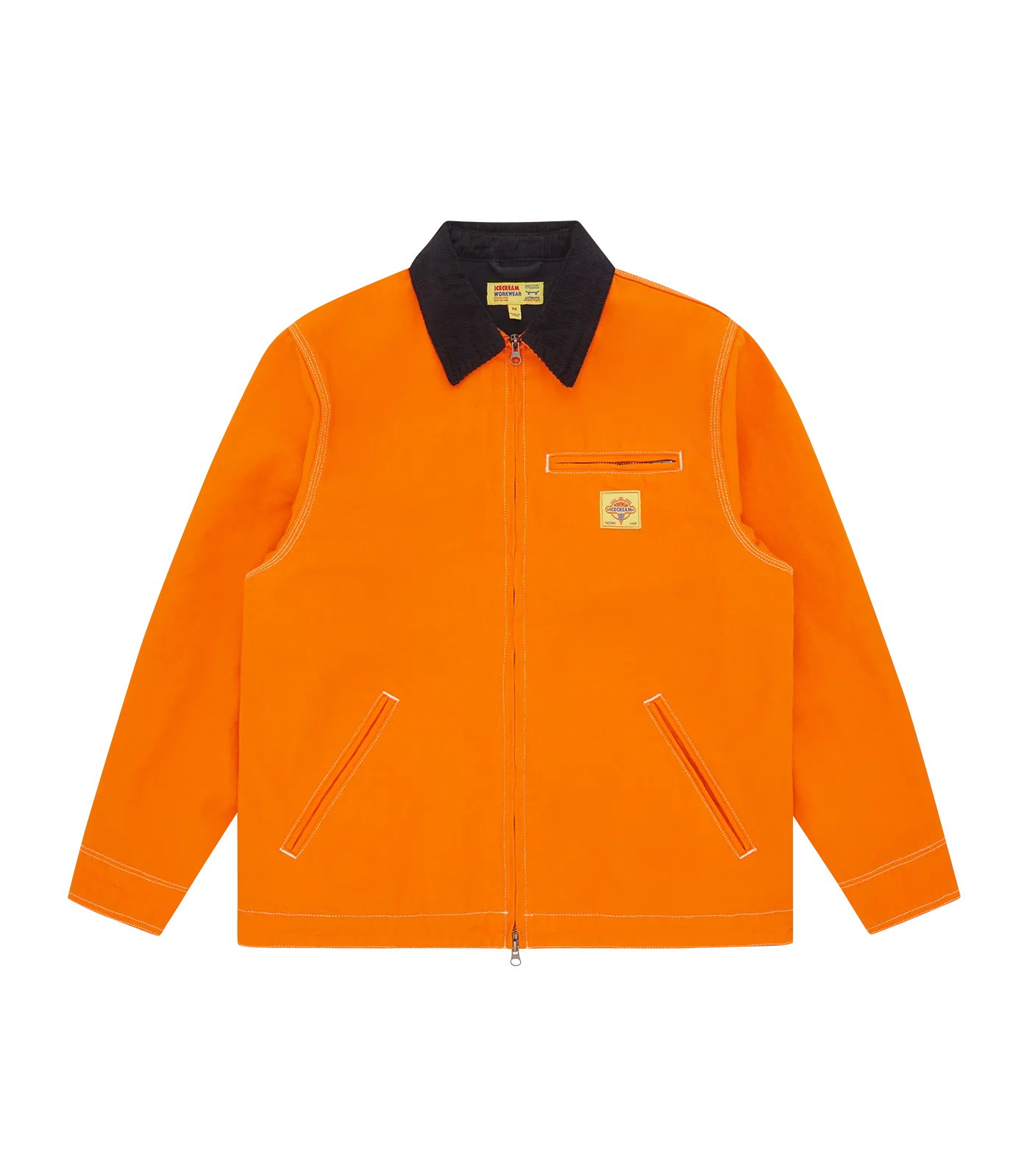 CANVAS LINED WORK JACKET - ORANGE