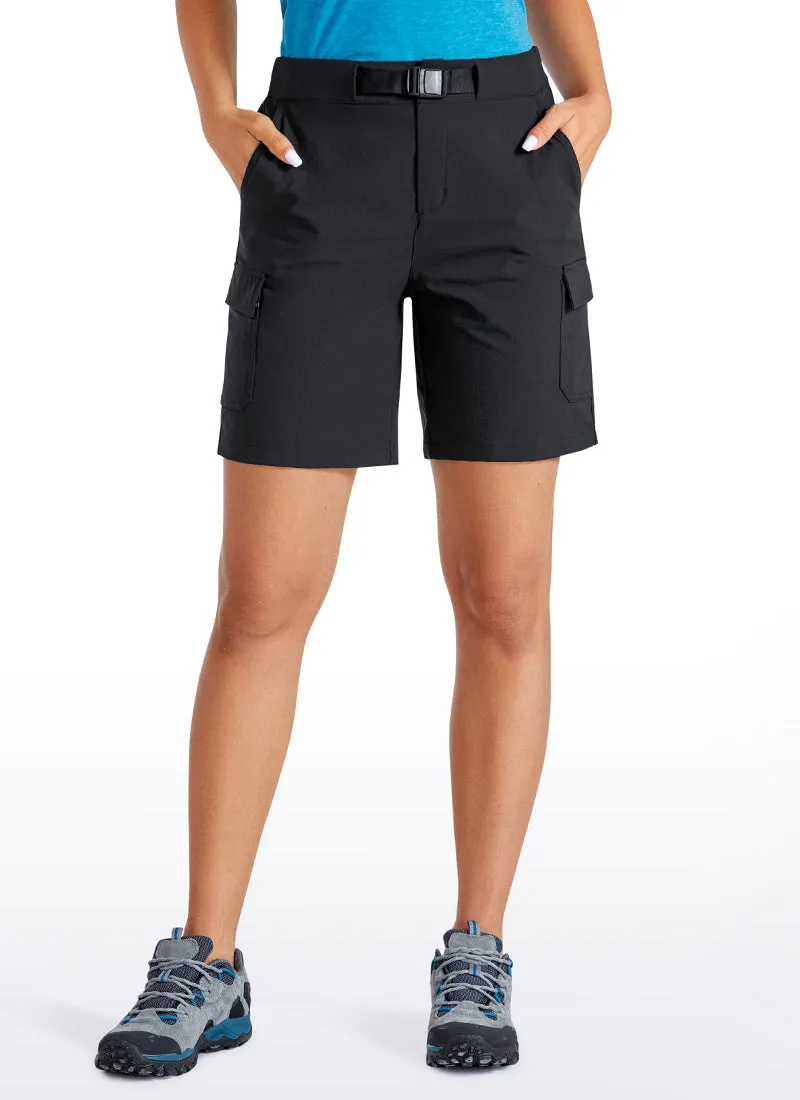 Cargo Mid-Rise Hiking Shorts with Belt Loops 7"