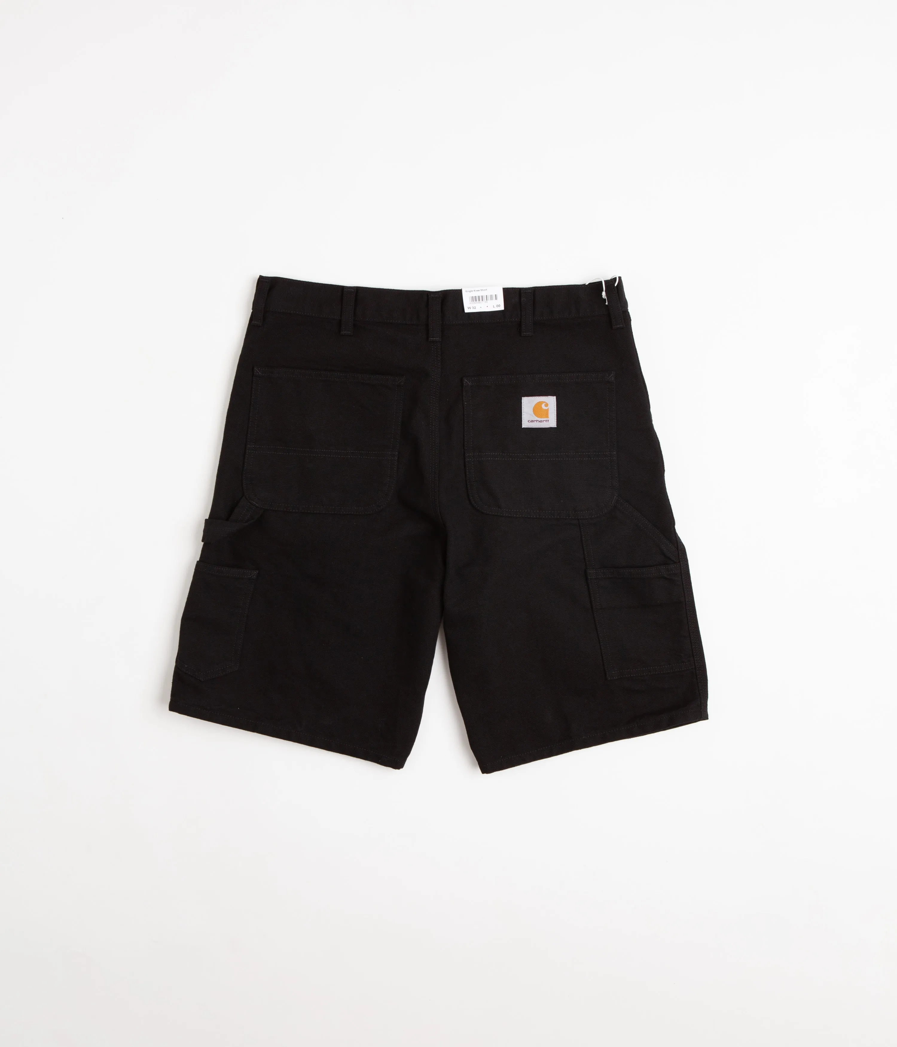 Carhartt Single Knee Shorts - Black Rinsed