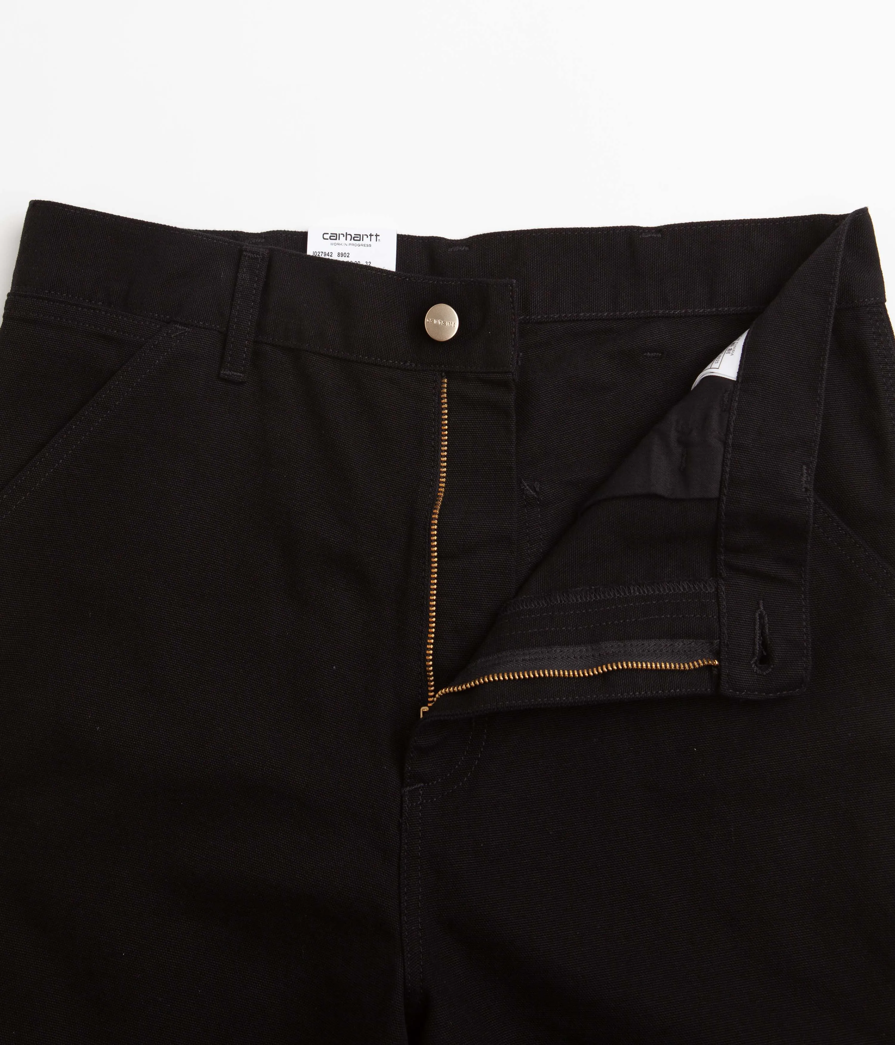 Carhartt Single Knee Shorts - Black Rinsed