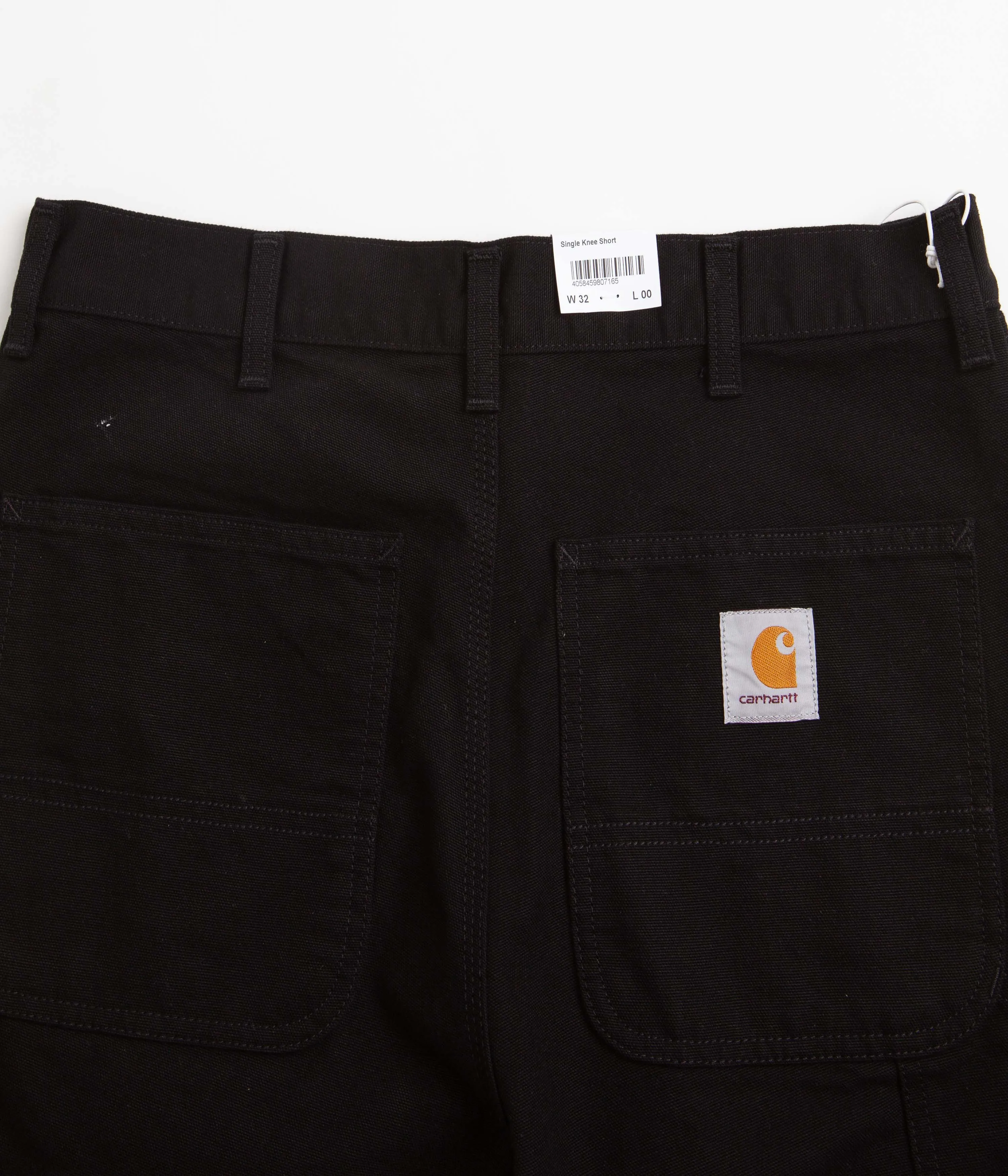 Carhartt Single Knee Shorts - Black Rinsed