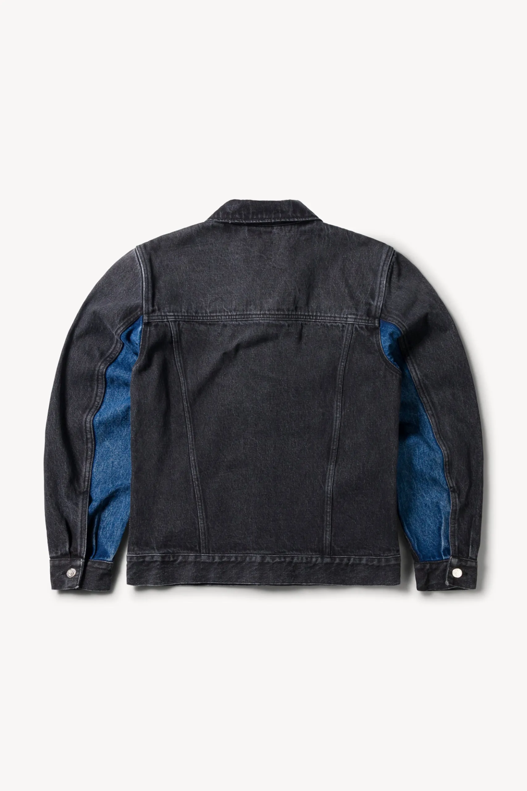 Colourblocked Denim Work Jacket