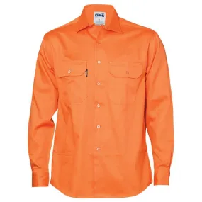 Cotton Drill Long Sleeve Work Shirt