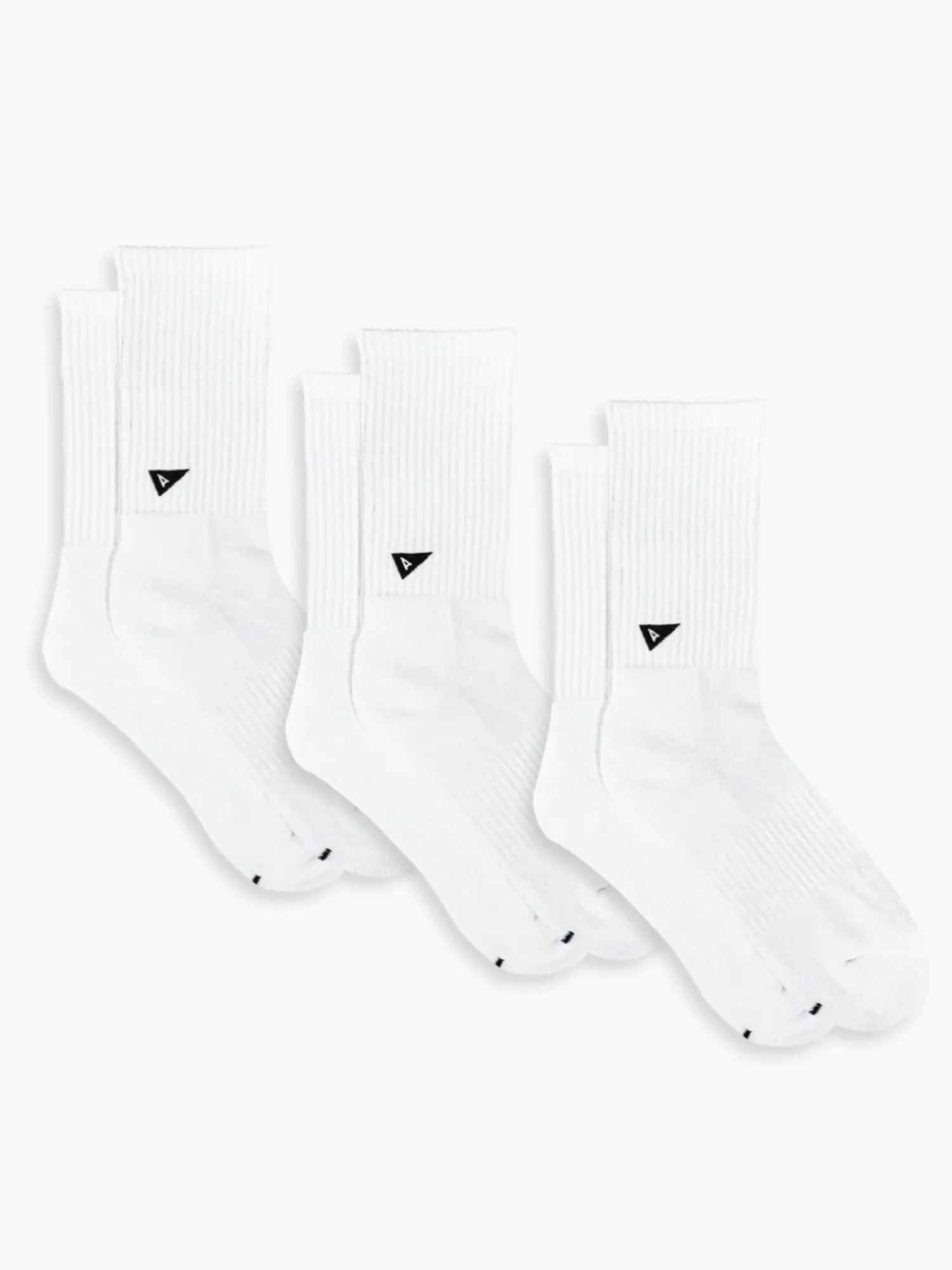 Crew Sock 3 Pack - White