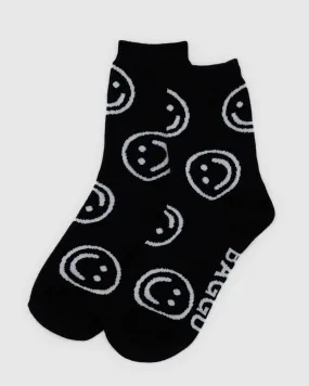 Crew Sock - Black Happy