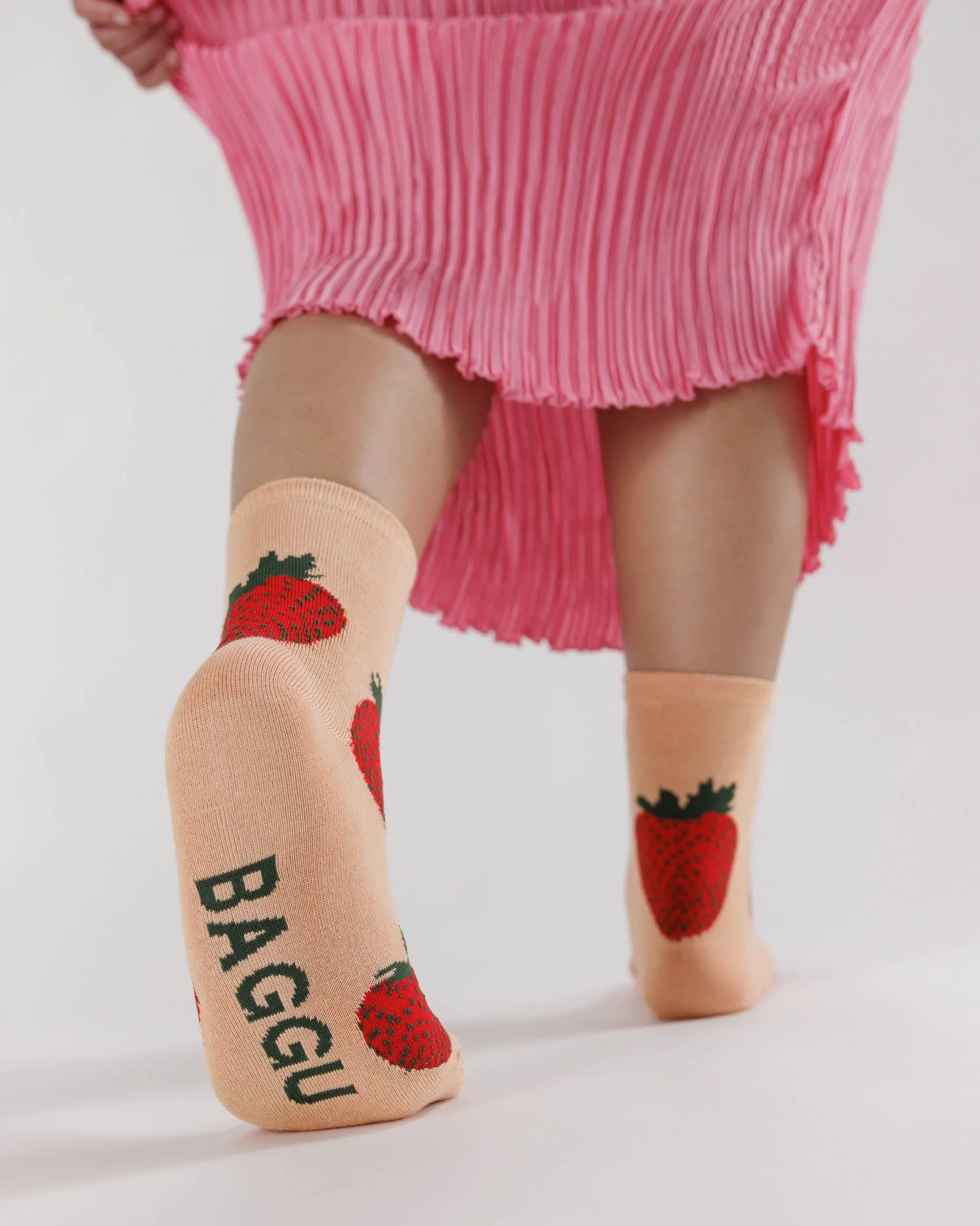 Crew Sock - Strawberry