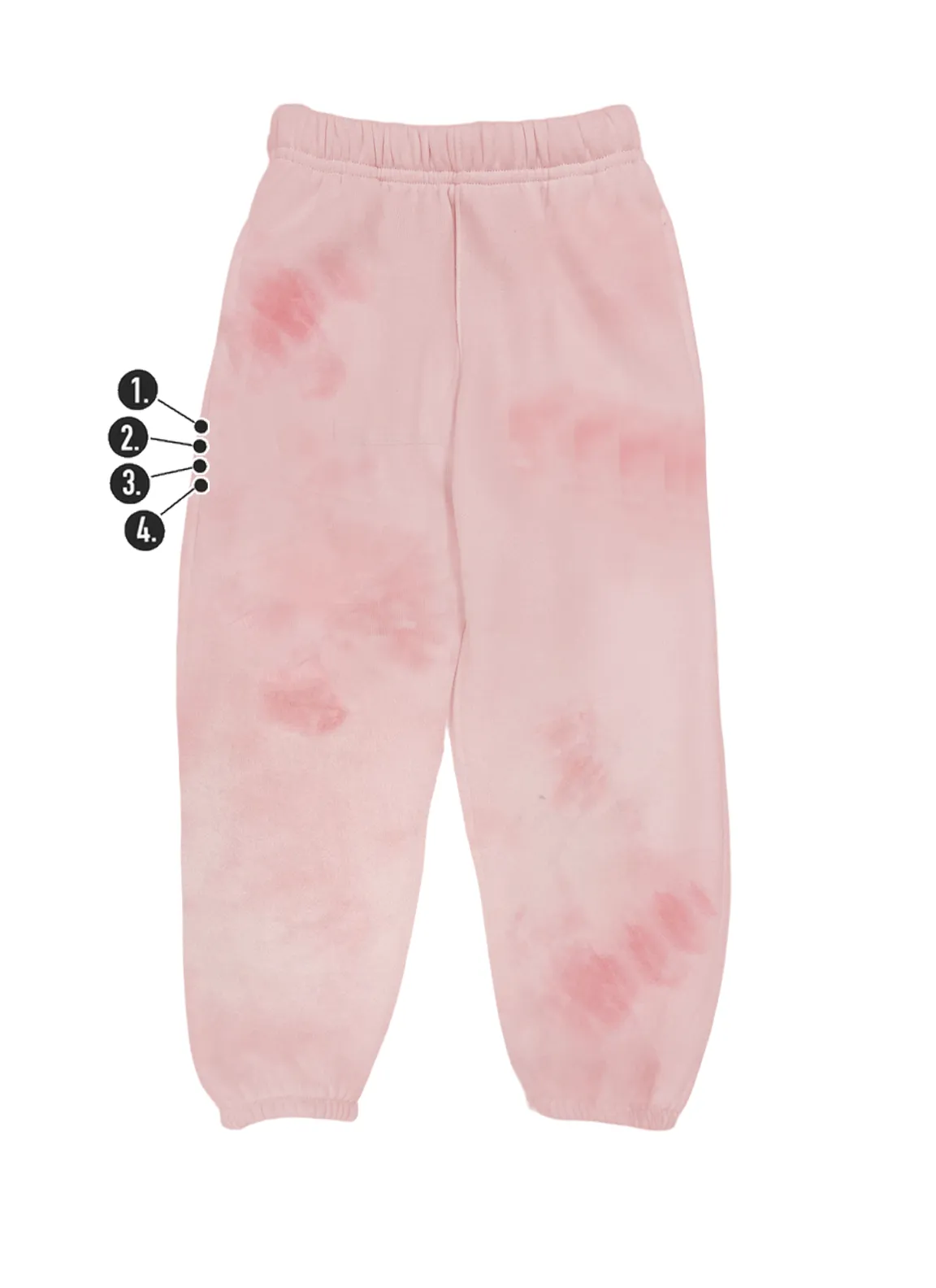 Custom V-Day 4 Mini Vertical Thigh Kids Sweatpants