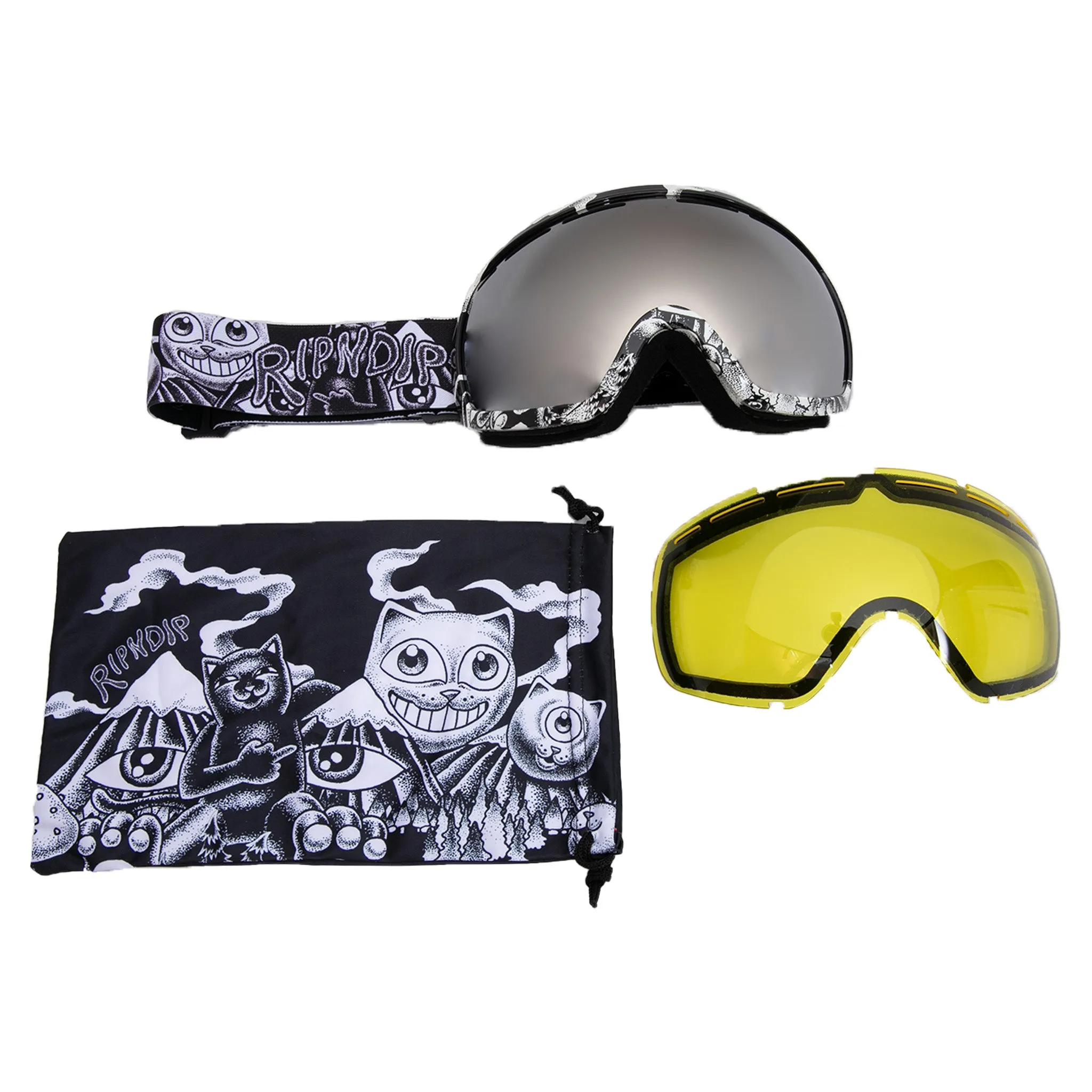 Dark Twisted Fantasy Snow Goggles (Black/White)