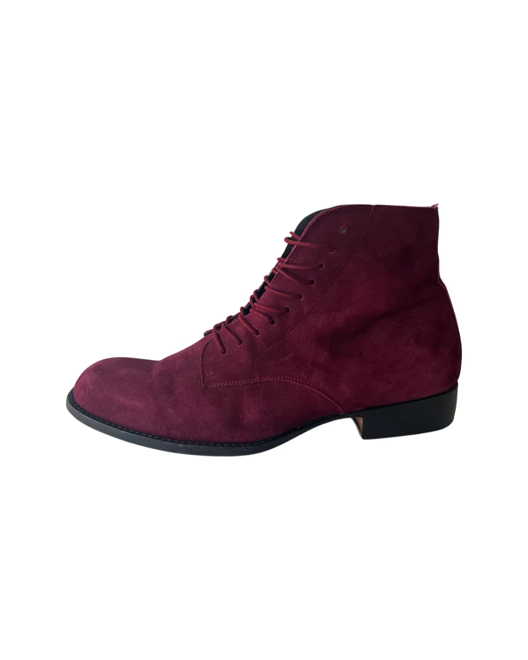 DEEP ROSE SUEDE LACE UP BOOT SIZE 39, 40