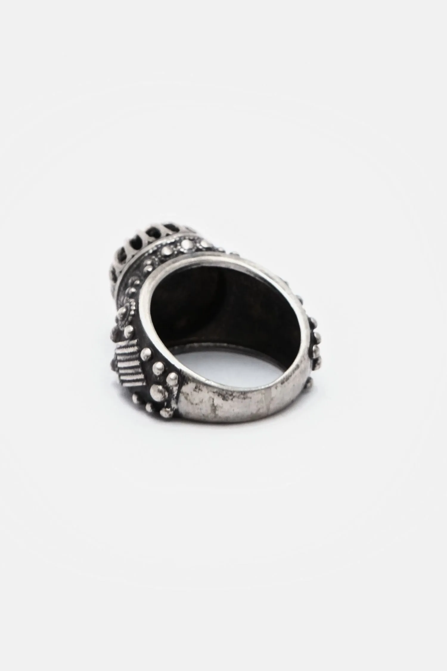 Domed Structure Cut Work Hand Ring