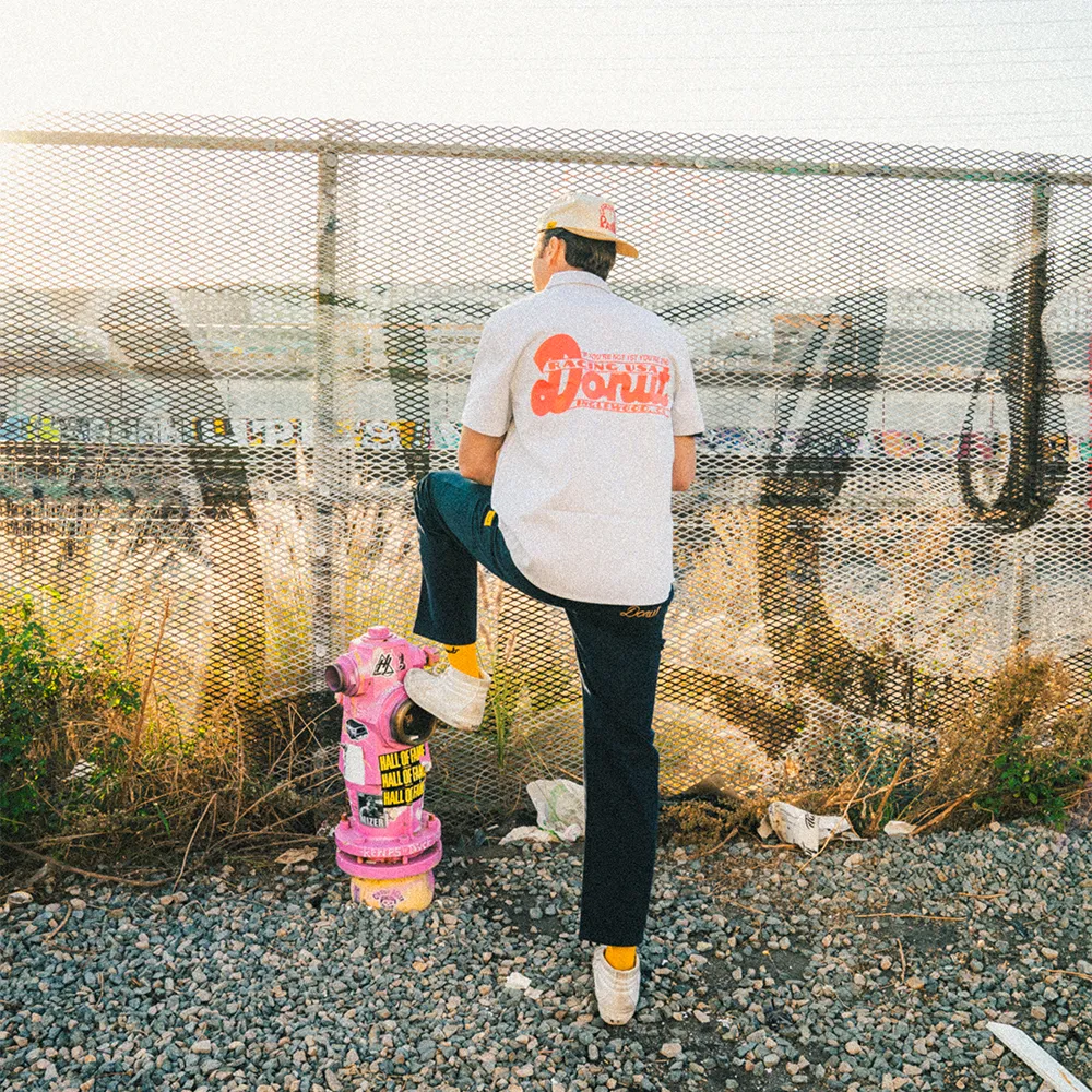 DONUT RACING USA PINSTRIPE WORK SHIRT