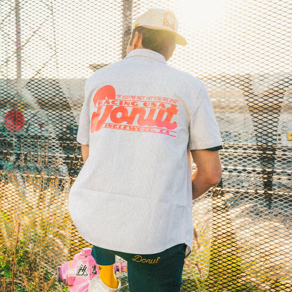 DONUT RACING USA PINSTRIPE WORK SHIRT