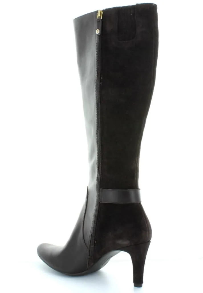 ELLEN TRACY Women's Crush Boot - Black Leather - 8M