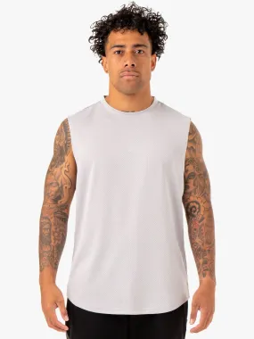 Enhance Muscle Tank - Snow Grey