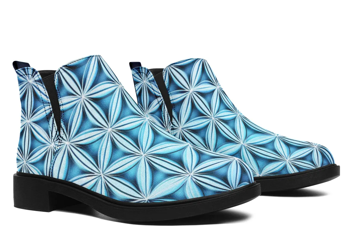 Flower Life Igloo Blue Neat Vibe Boots