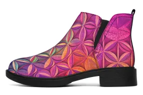 Flower Life Magenta Neat Vibe Boots