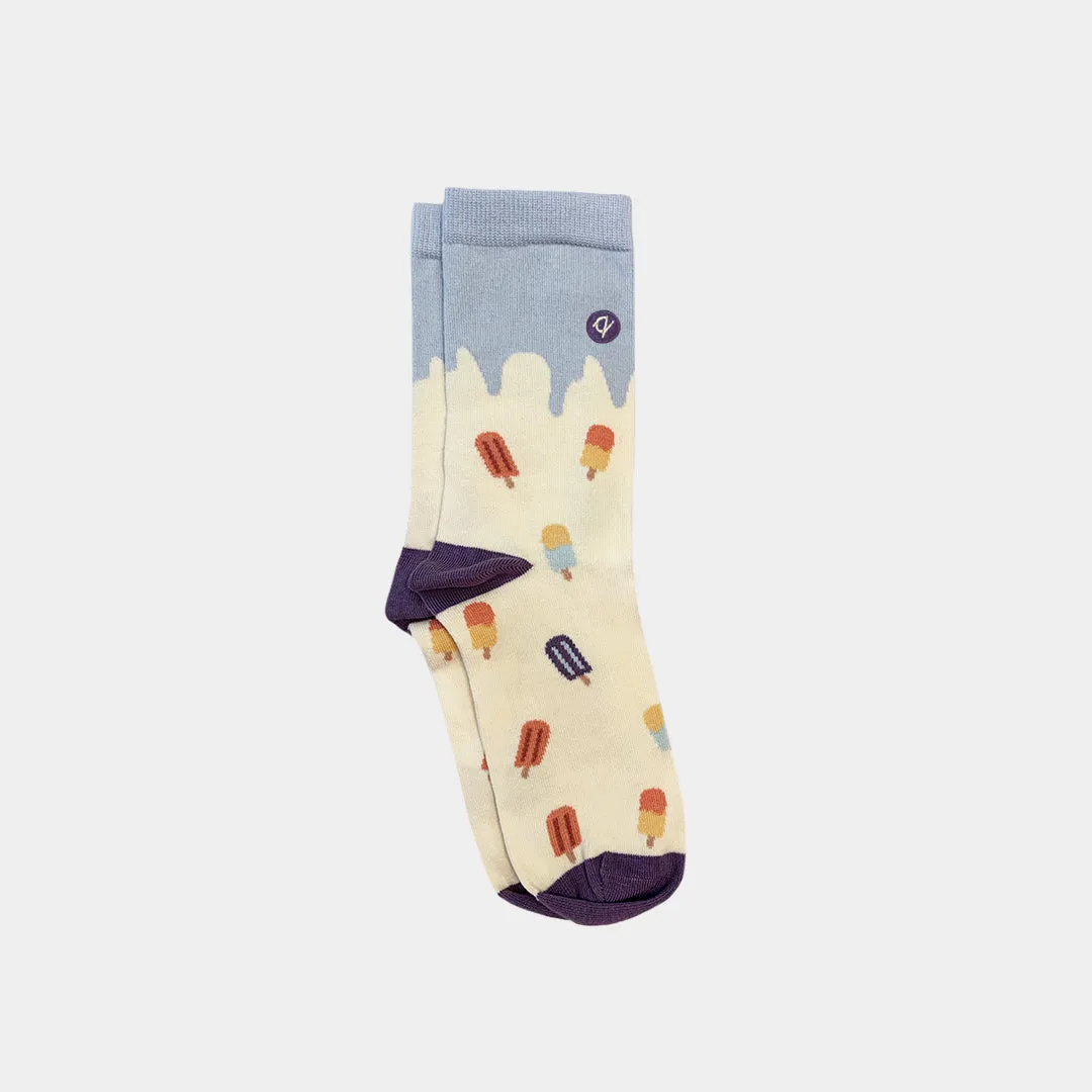 For the Love of Sweets Adult Sock - 98% Organic Cotton