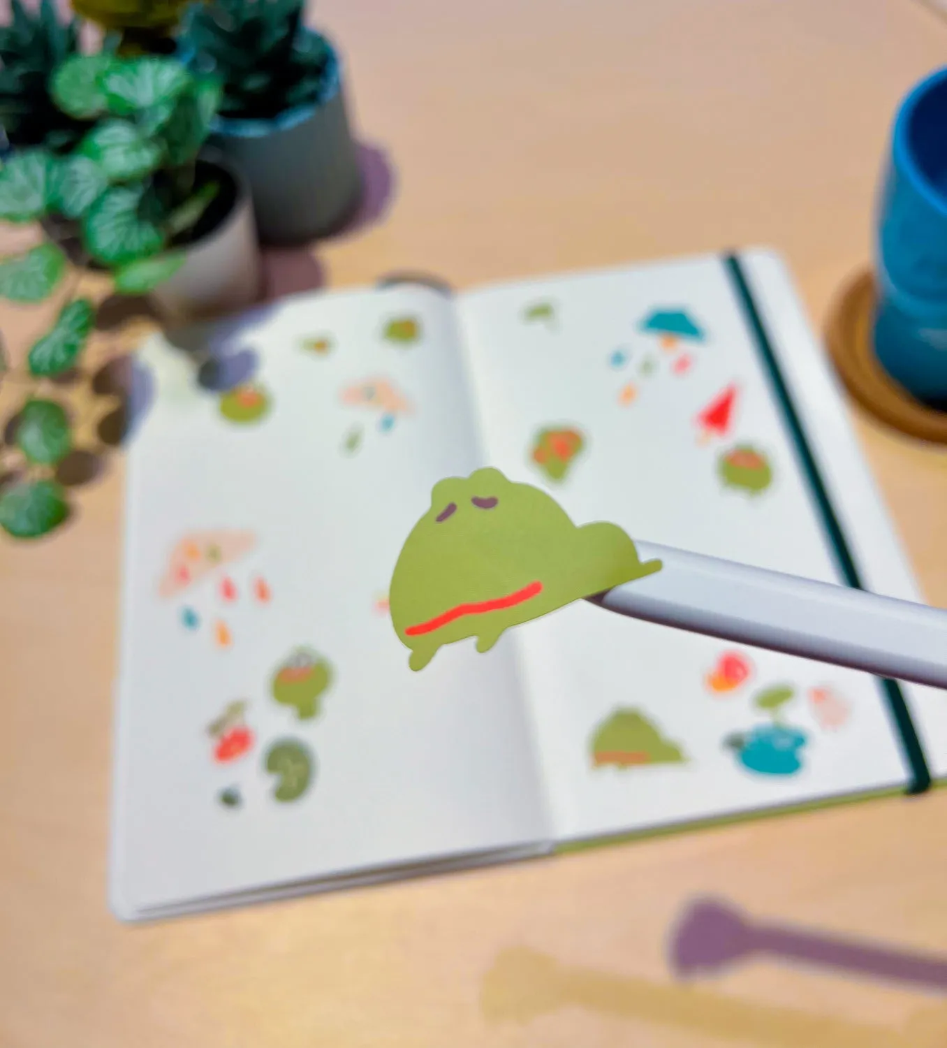 FROG RAIN sticker sheet