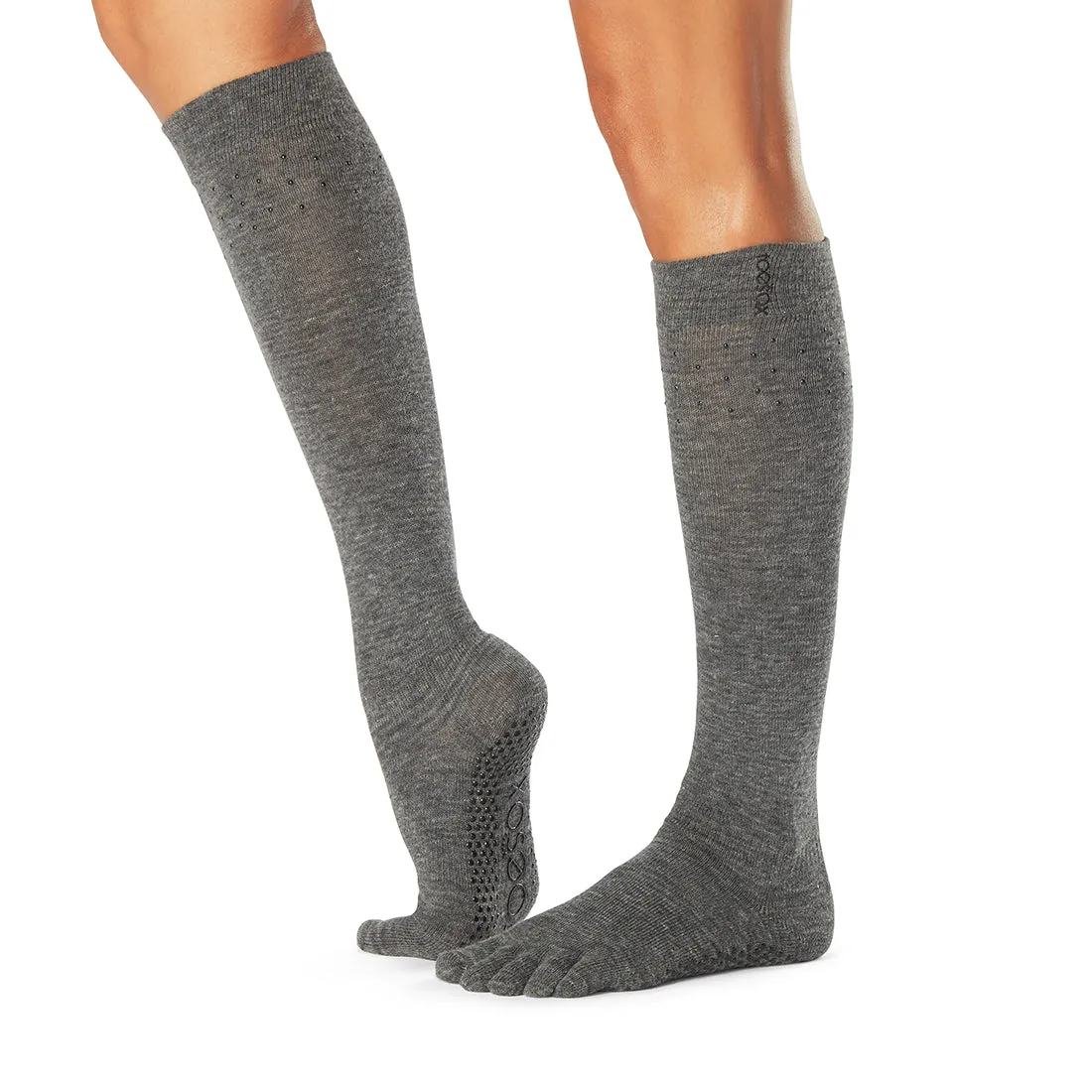 Full Toe Scrunch Knee High Grip Socks *